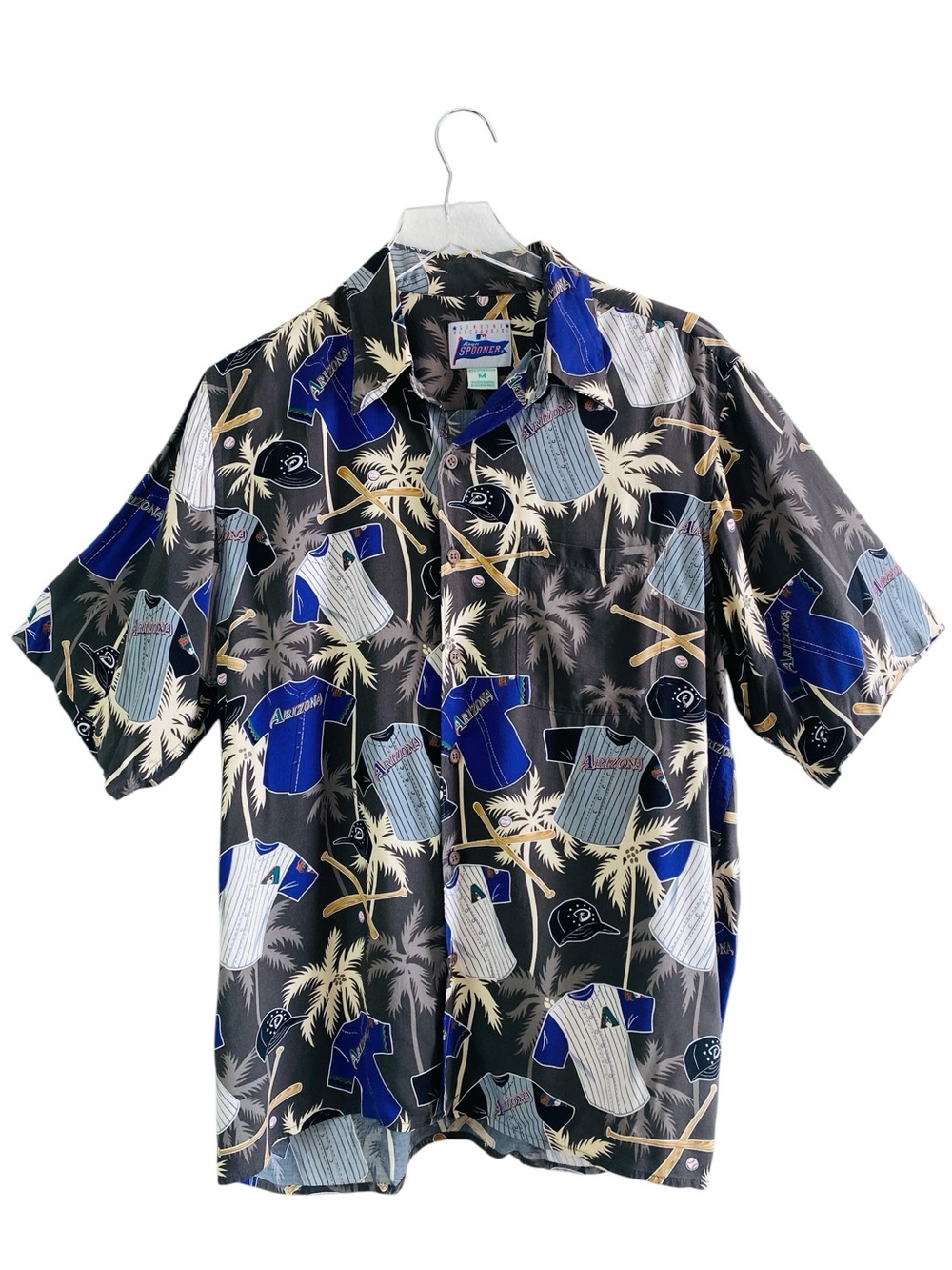 Reyn Spooner MBL Arizona Diamondbacks Tropical Short Sleeve Shirt Size M